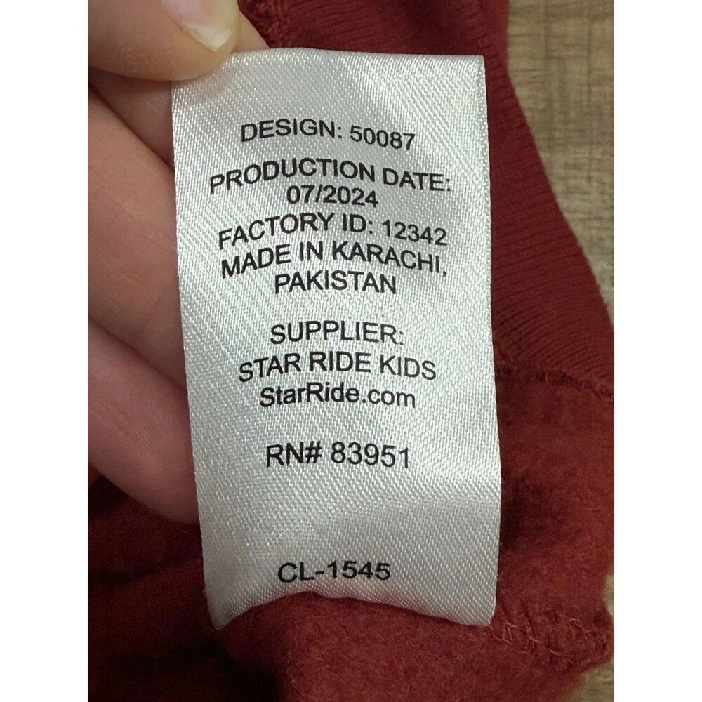 True‎ Religion Hoodie Kids Classic Red Full Zip Sweatshirt Size 5/6 Jacket